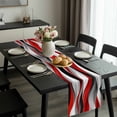 thumbnail image 2 of Red Black Grey Table Runner 120 Inches Long, Moire Modern Artwork Abstract Kitchen Coffee Dining Table Decoration for Home Party Birthday Wedding Home Decor 13x120 Inches, 2 of 8