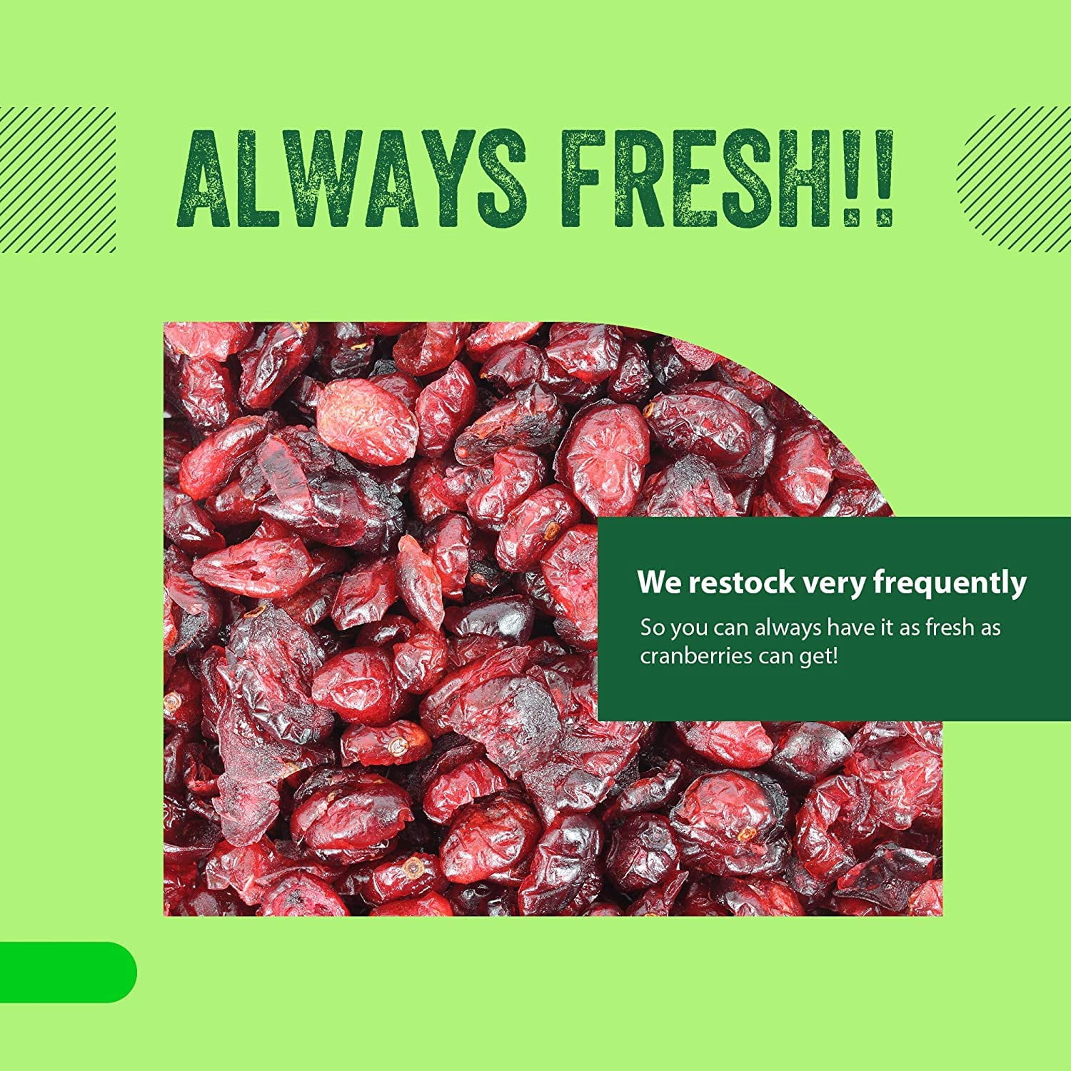 Dried Cranberries 48 oz – Premium Dried Cranberries, Dried Fruit, Kosher, High in Antioxidants, Gluten & Peanut Free