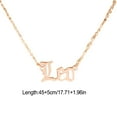 thumbnail image 2 of Qarigey Doce signos del zodiaco palabra encanto constelaciones tema amistad collar único con tarjeta de exhibición colgante oro rosa cáncer Ropa, zapatos y accesorios Miscelánea León Qarigey AP009337-06, 2 of 6
