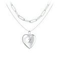 thumbnail image 1 of Layering Necklace with Locket and Paperclip Chain, 1 of 4