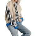 thumbnail image 4 of Long Sleeve Striped Print Women Loose Casual Hoodies Sweatshirt, 4 of 5