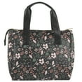thumbnail image 3 of Jessica Simpson Women's Vegan Leather Insulated Reusable Cooler Lunch Bag Tote for Work, Travel, Commute, Recreation, Beach and Picnic in Floral Gardens, 3 of 8