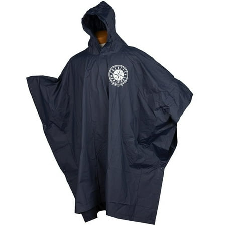 MLB Medium Weight Reusable Poncho, Seattle Mariners