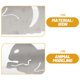 thumbnail image 5 of Squirrel Garden Stake Outdoor Yard Decoration Lawn Iron Silver Animal Figurine 1Pack, 5 of 5