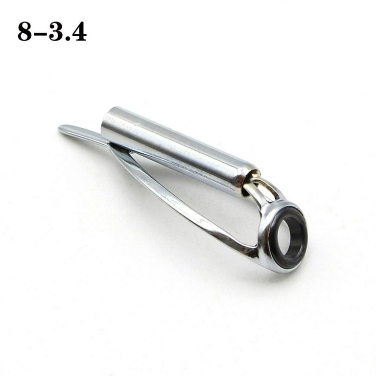 Mini 1.8MM - 3.6MM DIY Accessory Silver Frame Fishing Rod Pole Guides Top  Eye Rings Repair Fishing Rods Component SIC Ring Tips 8-3.4 