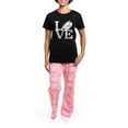 thumbnail image 4 of CafePress - Love Hockey Women's Dark Pajamas - Women's Short Sleeve Print T-Shirt and Pants Dark Cotton Pajama Set, 4 of 7