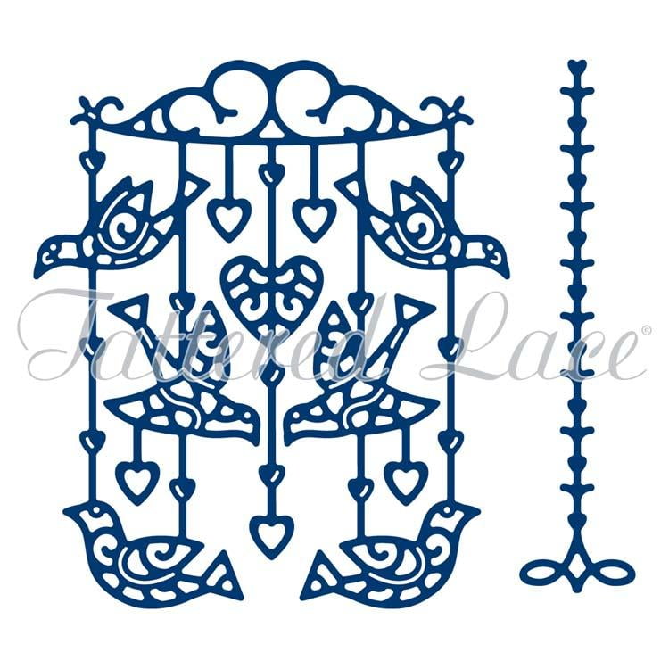 Embellishments Set of 9 Die Cuts Tattered Lace Art Deco Party 