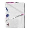 thumbnail image 2 of Thistle Soft Flannel Fleece Blanket, Vintage Vertical Herbal Border with Blooming Meadow Flowers Chamomile and Dragonfly, Cozy Plush for Indoor and Outdoor Use, 60" x 80", Multicolor, by Ambesonne, 2 of 5