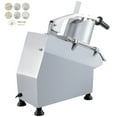 thumbnail image 1 of KFFKFF 110V Industrial Food Processor with Dual Feed Openings, 550W Electric Veggie Cutter at 1600 RPM, Stainless Body, 6 Removable Blades for Various Cuts - 3mm/4mm/7mm Shreds & 2mm/4mm Slices, 1 of 9
