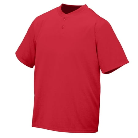 - Augusta Sportswear BOYS' WICKING TWO BUTTON BASEBALL JERSEY 427