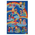 thumbnail image 1 of Tapis rectangle amusant pour enfant Enfants et chiffres multicolore nylon, 1 of 2