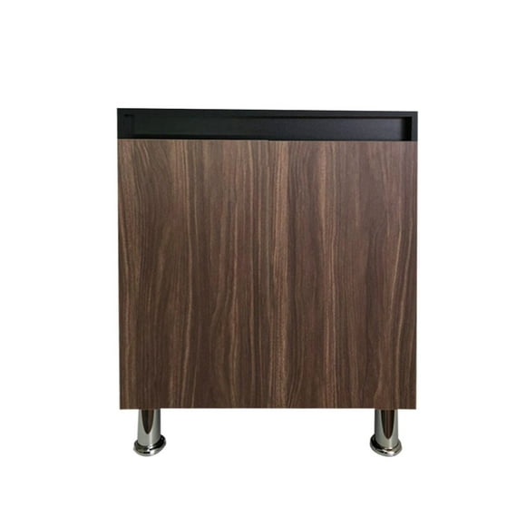 Mueble Gabinete para Baño De Lujo (Negro Mate/Nogal Neo)