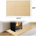 thumbnail image 2 of Hearth Rugs for Fireplaces Fire Resistant, 59 x 32 x 0.04 inch Fireproof Fireplace Mat Hearth Rug, Hearth Pads for Wood Stove Fireplace Indoor Outdoor, Protect Floors Carpets from Sparks Embers-Khaki, 2 of 7