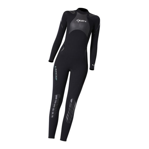 Traje de Neopreno de Buceo perfecl para Mujer Protección Manga Cremallera Trasera Varios Tam L