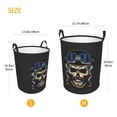 thumbnail image 5 of XMXT Collapsible Laundry Basket, Motorcycle Skeleton Print Waterproof Polyester Laundry Hamper, 40L, 5 of 8