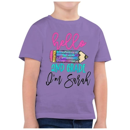 

ZMHEGW Children s Fashion Back To School Season Printed Round Neck Short Sleeve Casual T Shirt Top