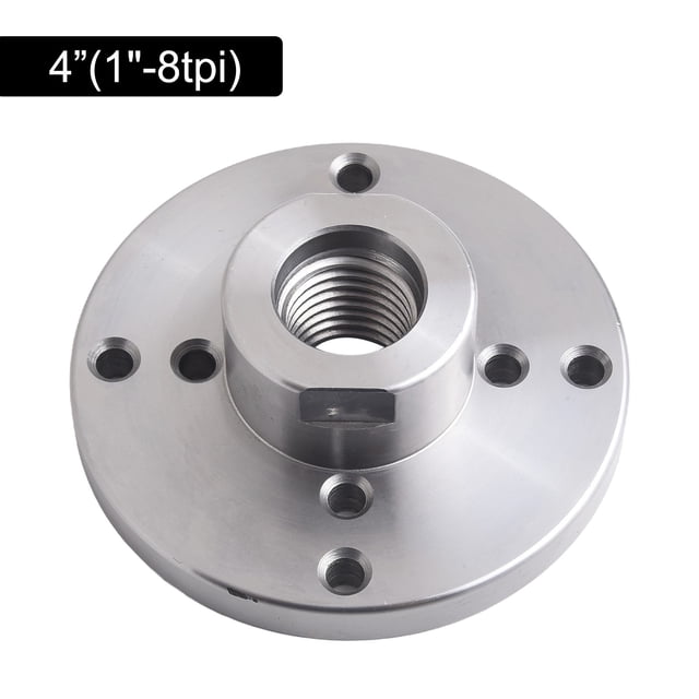 Wood Lathe Face Plate Fit 1-8Tpi Thread Turning Machine Chuck Flange Faceplate 2/3/4 Inches Lathe Faceplate Power Tool Lathe Acc