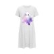 thumbnail image 4 of Camisón corto de talla grande para mujer, camisón de manga corta con estampado de pecho a la moda, camisón para mujer, 4 of 4