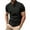 v#421Black1553, variant on Rggeeun Men'S Tee Solid Color Retro Elegant Henley Buttons Short Sleeve Collar Cotton Linen Knit Slim Fit For Summer Daily Wear Versatile Tops,Black,L