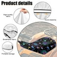 thumbnail image 6 of Renewold ATV Seat Cover Waterproof Anti-Slip Four Wheeler Seat Cover for Mud/Rain/Snow, Fits for Polaris Scrambler, Can-Am Outlander, 25.2x10 Inch, Halloween Bat Mushroom Spider Web Print, 6 of 7