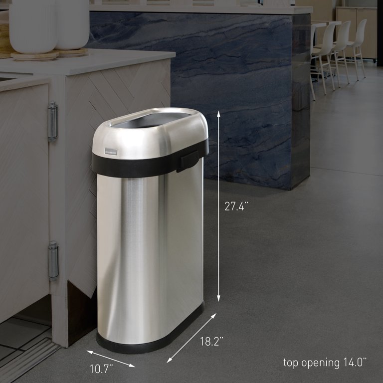 HUMAN MADE STEEL TRASH CAN 2個セット simplehuman 80L Bullet Open Top Trash Can, Commercial Grade