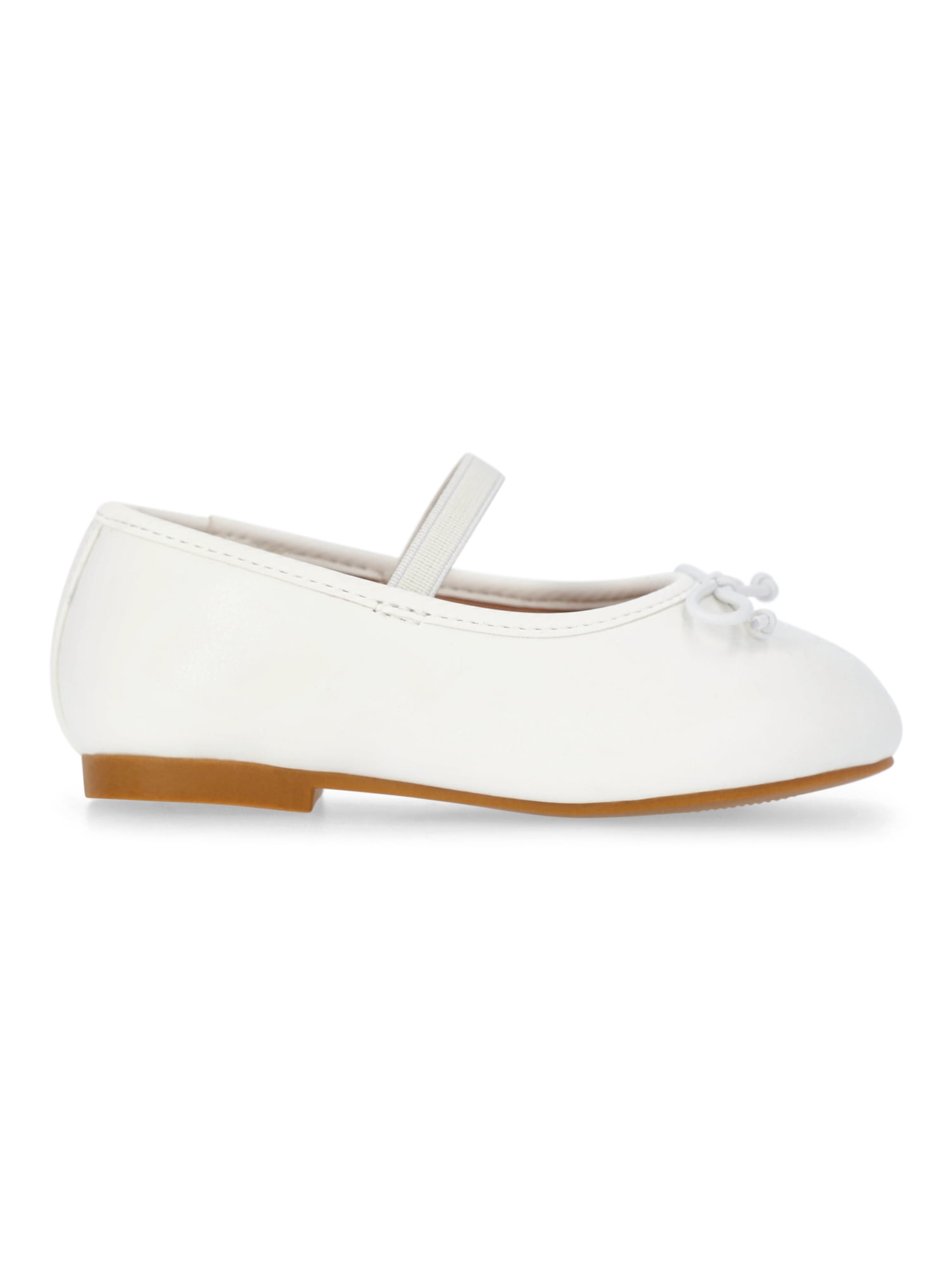 Wonder Nation Baby Girls Bow Ballet Dress Shoes
