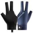 thumbnail image 1 of Guantes de billar profesionales D258 ligeros y transpirables de tres dedos, antideslizantes, para billar individual, 1 of 6