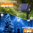 thumbnail image 3 of Guirnalda de luces solares btfarm, 160 LED, 20 m, 8 modos, azul, paquete de 2, 3 of 6