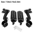 thumbnail image 4 of Pedal trasero de la motocicleta Modificación Aleación Ajustable Pedales de 360 ​​grados Repuesto de piezas para VT1100 VTX1300 con soporte Black 1 par kenally VI002313-01, 4 of 7