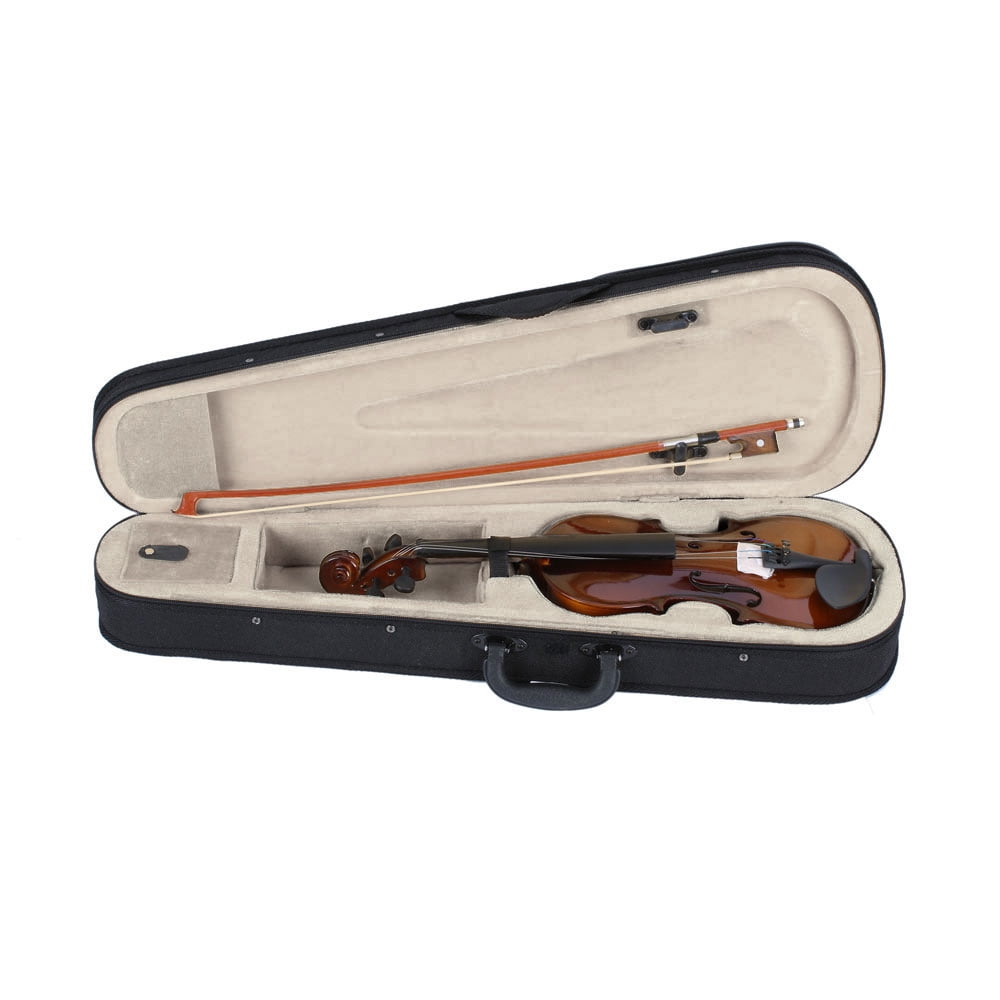 1/4 Acoustic Violin Case Bow Rosin, Natural