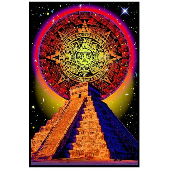 Mayan - Non Flocked Blacklight Poster 24" x 36"