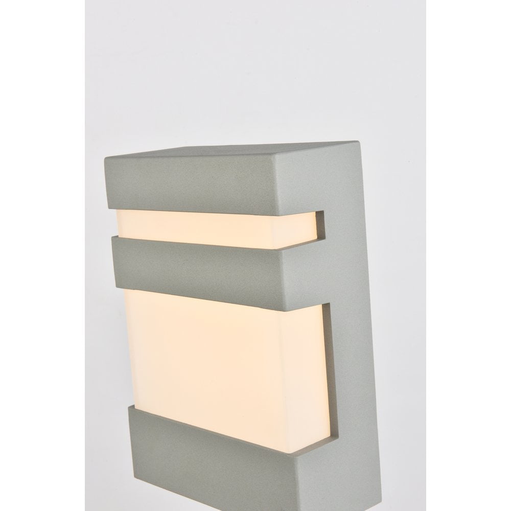 Raine Integrated LED wall sconce in silver