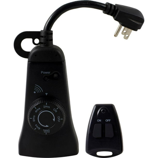 Defiant Outdoor Light Sensing Timer with Bonus Wireless remote