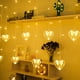 thumbnail image 3 of Luces LED de hadas en forma de corazón decoración navideña para Tmvgtek el Día de San Valentín bodas y fiestas cordón de lámpara para interiores y exteriores, 3 of 9