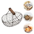 thumbnail image 6 of Homemaxs Basket Egg Wire Fruit Metal Gathering Oval Bowl Storage Bread Holder Tray Farmhouse Display Countertop Chicken Baskets, 6 of 6