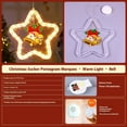 thumbnail image 7 of Christmas Curtain Lights Indoor Hanging Window Light Ring with Xmas Ornaments - Running Horse and Flowing Water Effect Christmas Window Lights Decorations, 7 of 7