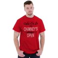 thumbnail image 3 of Christmas Come On In Chimney Open Men's Big & Tall Crewneck Graphic Tee Brisco Brands 3X, 3 of 5