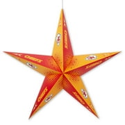 Little Earth - NFL Licensed Paper Star Lantern, Kansas City Chiefs