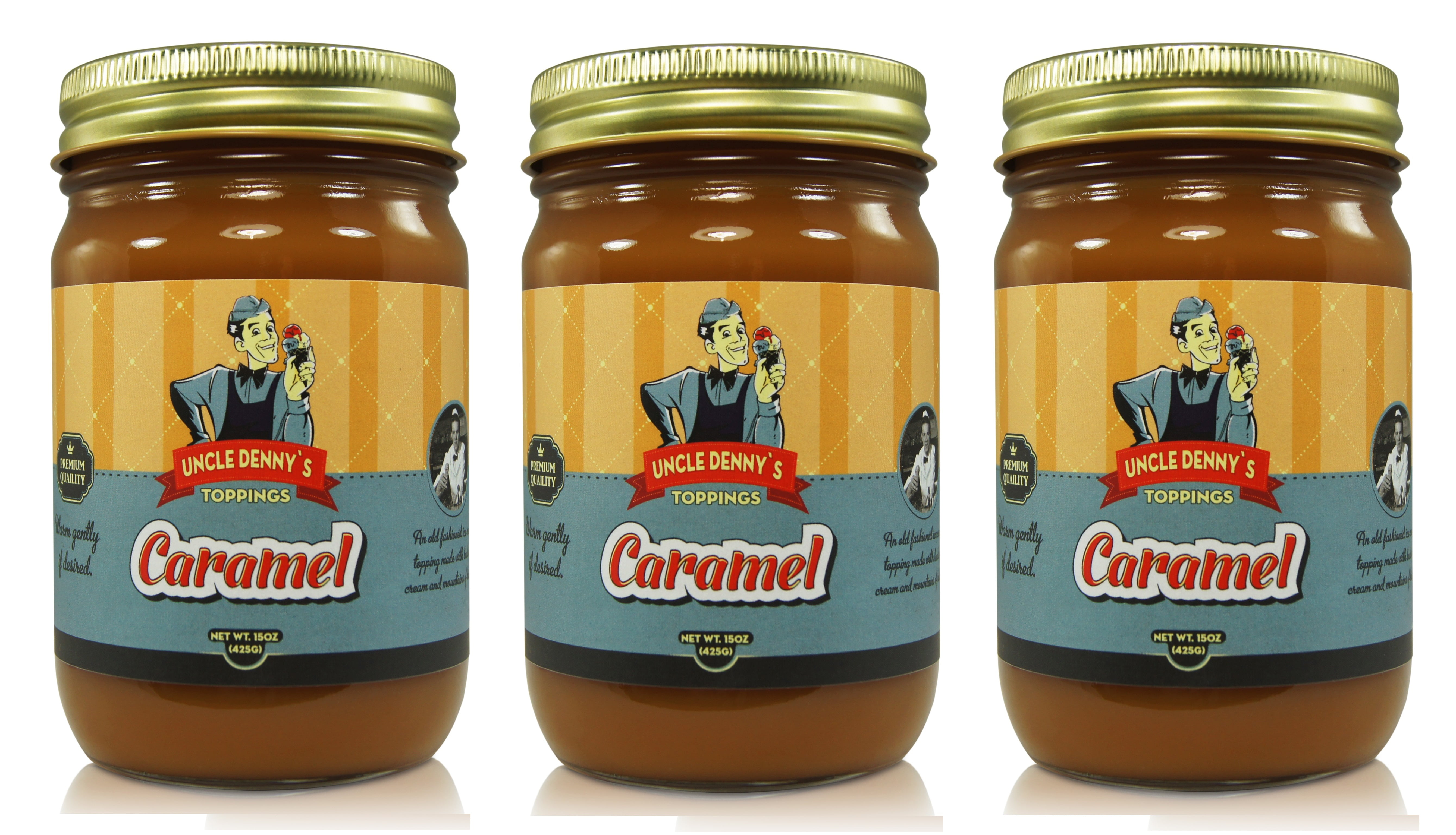 Uncle Denny's Caramel Gourmet Ice Cream Topping (15oz.) by Pioneer