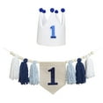 thumbnail image 3 of Banner de silla alta para primer cumpleaños, accesorio fotográfico, decoración para fiesta de primer cumpleaños azul, 3 of 9