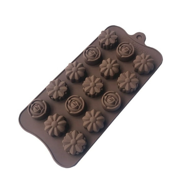 Reforung Lot de 6 moules à chocolat en silicone anti-adhésif