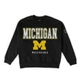 thumbnail image 6 of Women's Gameday Couture Black Michigan Wolverines Oversized Level Up Black Label Premium Sweatshirt, 6 of 6