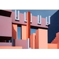 thumbnail image 2 of Wride, Linda 24x17 Gold Ornate Wood Framed with Double Matting Museum Art Print Titled - Muralla Roja #8, 2 of 4