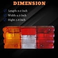 thumbnail image 5 of APSMOTIV Pieces Tail Lamp Rear Combination Tail Lights Assembly Brake Lights ar Lamp with 24v Bulbs Suitable for Toyota Hilux RN-65 and Multiple Applications, 5 of 8