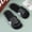Black Gray, variant on Men's Casual Slip-On Slides, Lightweight EVA Sole Non-Slip Durable Sandals, Odor Resistant PVC Upper Comfort Slippers for All-Season Daily Wear Beach and Street Use