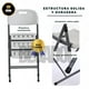 thumbnail image 5 of Silla Plegable Resina Reforzada Exterior Fiesta Resistente Color Blanco, 5 of 6