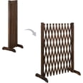 thumbnail image 4 of MyGift Wood Expandable Freestanding Garden Trellis Fence, 51 inch Plant Screen, 4 of 7