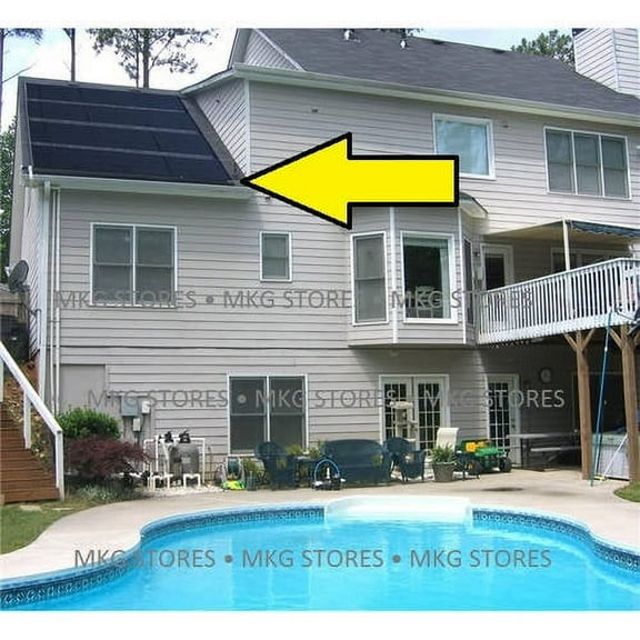 Sunheater S222OIG Two - 2' x 20' (80 sq ft) Solar Heating Panels for Inground Pools