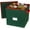 Green/ Red Trim, variant on Hold N' Storage Christmas Ornament Storage Box with Lid. Stores up to 64- 3” Ornaments – Red/White Snowflakes
