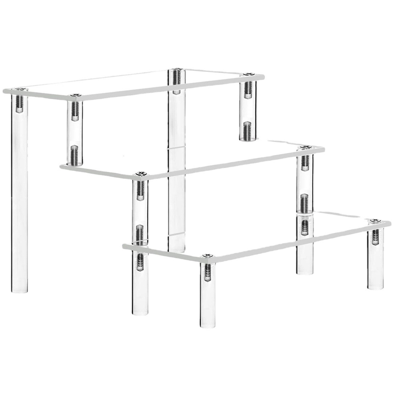 Mduoduo 3 Tier Acrylic Riser Display Stand, Display Riser Shelf